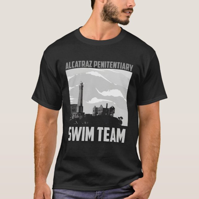 T-shirt Équipe de natation du pénitencier Fancy Alcatraz (Devant)