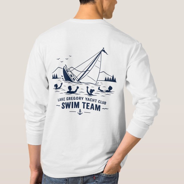T-shirt Équipe de natation LGYC manches longues (Dos)