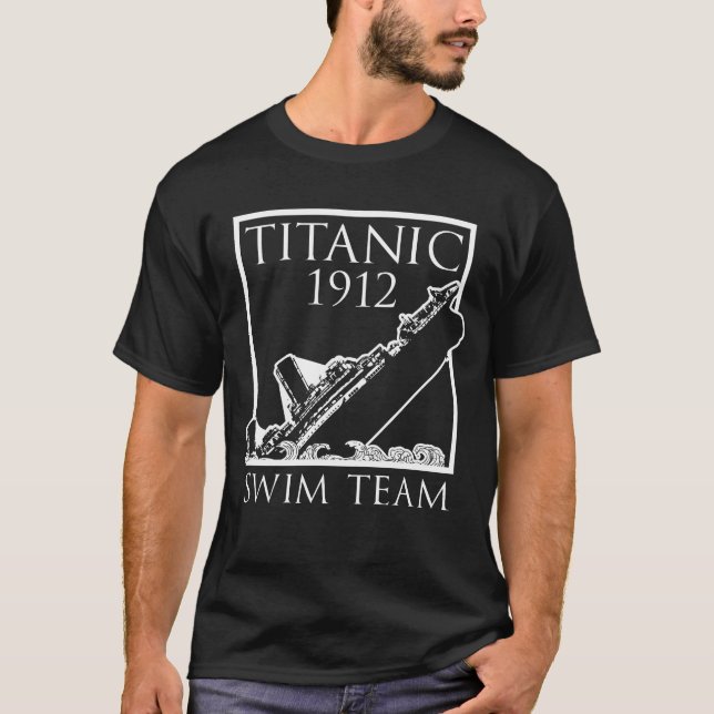 T-shirt Équipe de natation Titanic 1912 (Devant)