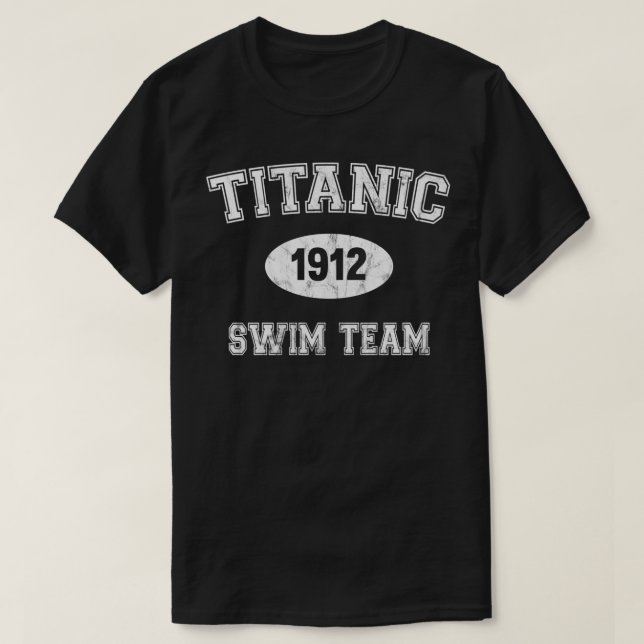 T-shirt Équipe de natation Titanic 1912 (Design devant)