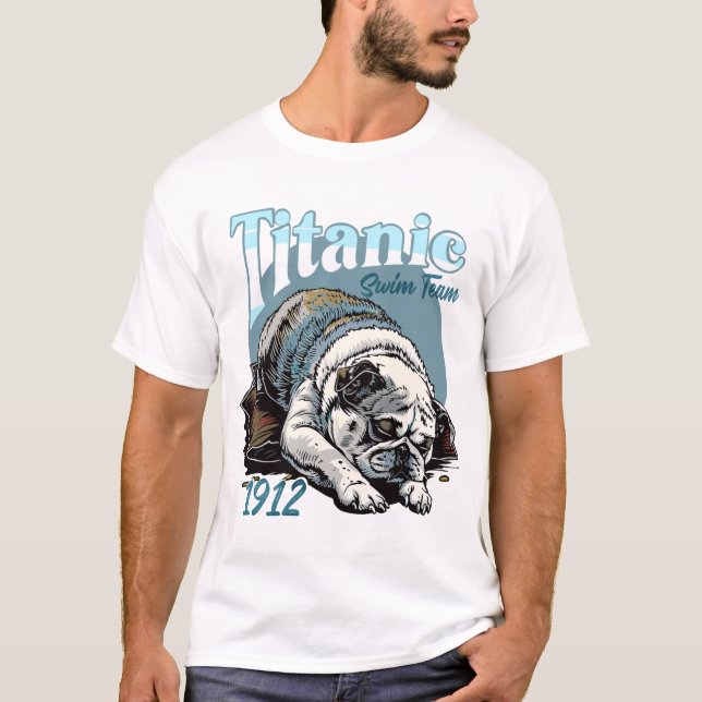 T-shirt Équipe de natation Titanic 1912 (Devant)