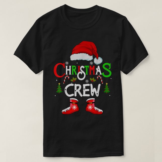 T-shirt Equipe de Noël amusante Xmas Squad père Noël Famil (Design devant)