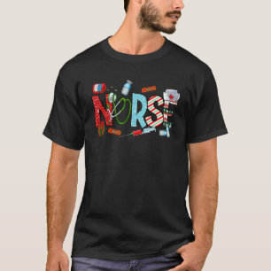 T-shirt Équipe de Noël Boo Boo Renne Infirmière Buffalo Pl