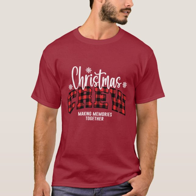 T-shirt Équipe de Noël Créant des Souvenirs (Devant)