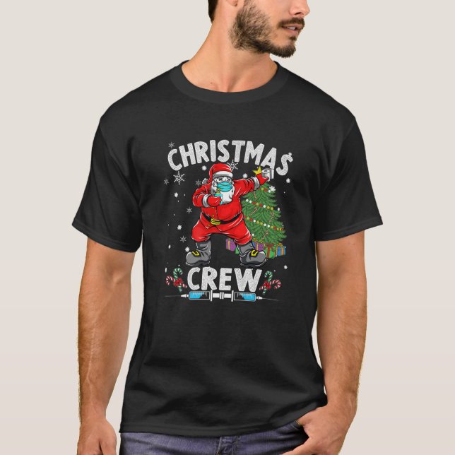 T-shirt Équipe de Noël - Dabbing Père Noël (Devant)