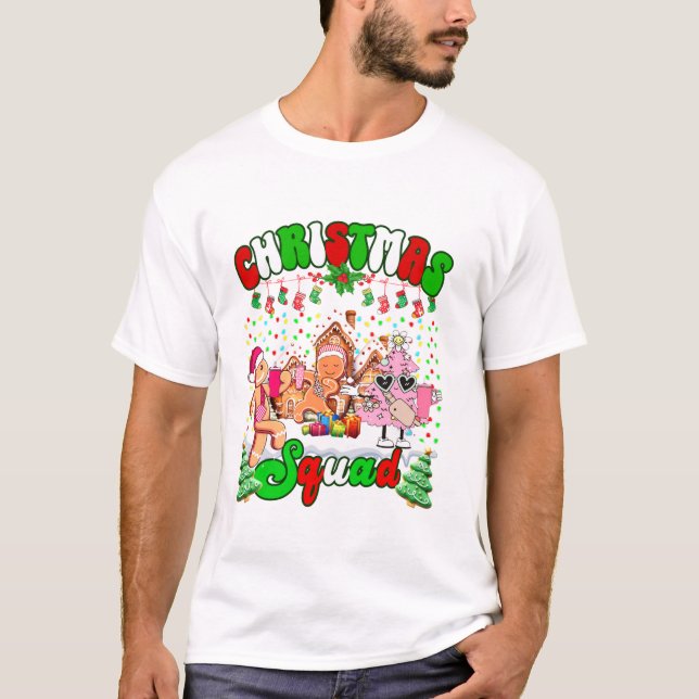 T-shirt Équipe de Noël de famille amusant (Devant)