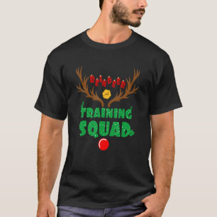 T-shirt Équipe de Noël de l'équipe de formation de renne e