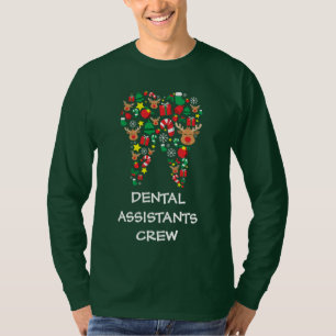 T-shirt Équipe de Noël des adjoints dentaires personnalisé