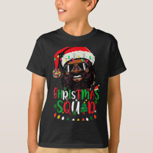 T-shirt Équipe de Noël drôle Santa Fier Noir Africain Am
