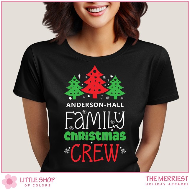 T-shirt Équipe de Noël familiale personnalisée (Créateur téléchargé)