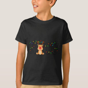 T-shirt Équipe de Noël Nicu Infirmière Santa Renne Amour I