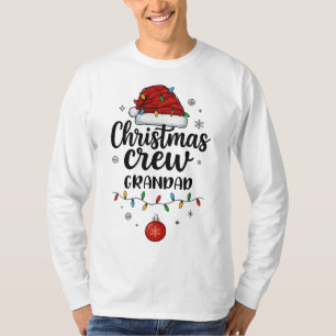 T-shirt Équipe de Noël Papy Chapeau de Père Noël Noël Corr