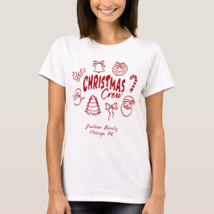 T-shirt Équipe de Noël personnalisée