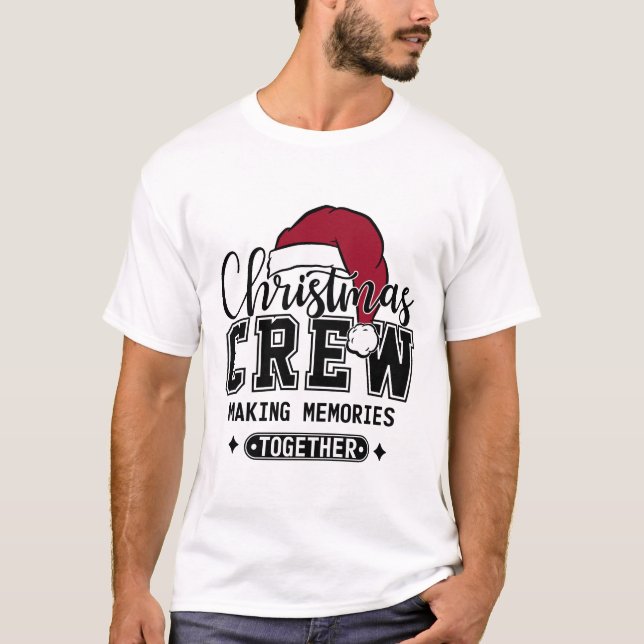 T-shirt Équipe de Noël Souvenirs de Fêtes (Devant)
