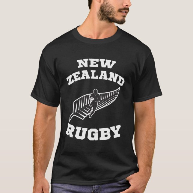 T-shirt Équipe de Nouvelle-Zélande de rugby (Devant)