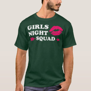 T-shirt Équipe de nuit entre filles femmes mariée1416