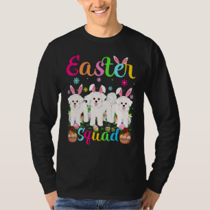 T-shirt Équipe de Pâques Bunny Ear Bichon Frise Chien heur
