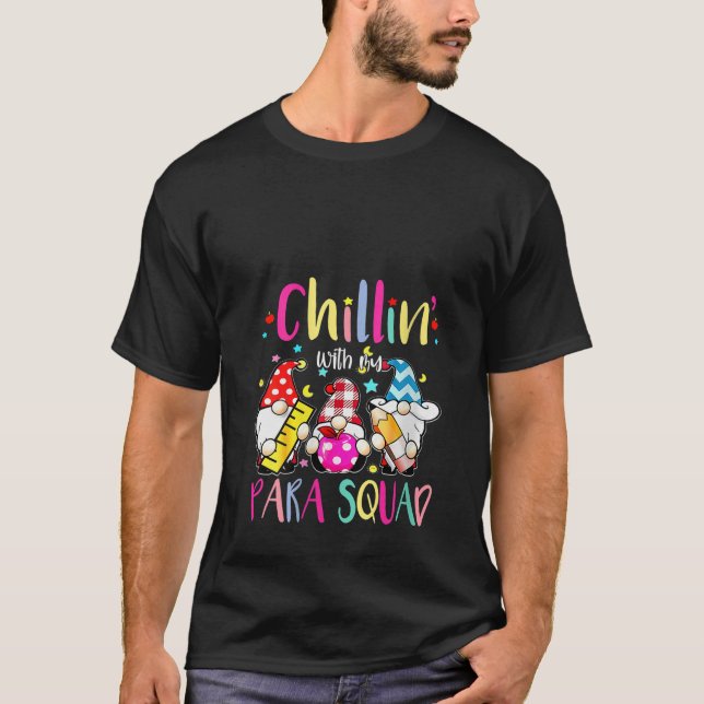 T-shirt Équipe de paraprofessionnels féminins Gnomes décon (Devant)