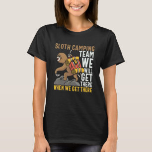 T-shirt Équipe de paresseux de camping Caravane Camping-ca