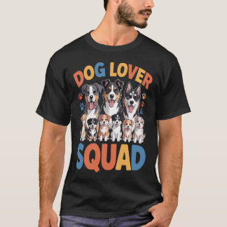 T-shirt Équipe de passionnés de chiens Chiot mignon