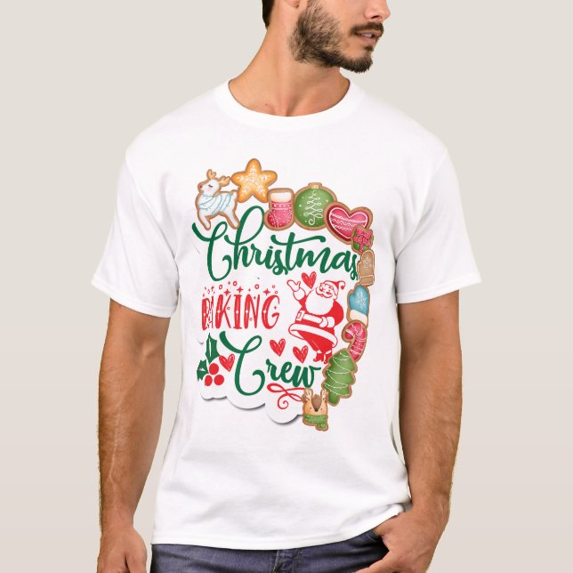 T-shirt Équipe de pâtisserie de Noël (Devant)