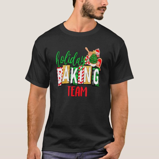 T-shirt Équipe de pâtisserie de Noël de Noël 1 (Devant)