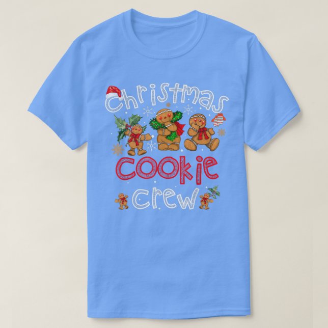 T-shirt Équipe de pâtisserie de Noël Équipe de biscuits No (Design devant)
