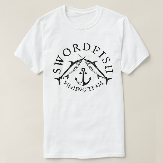T-shirt Équipe de pêche à l'espadon (Design devant)