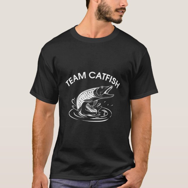 T-shirt Équipe de pêche Chat-Pêche (Devant)