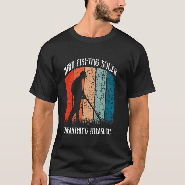 T-shirt Équipe de pêche dans la terre - Déterrer des tréso (Devant)