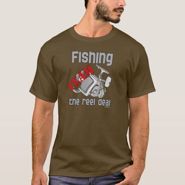 T-shirt Équipe De Pêche Pêche L'Opération Reel (Devant)