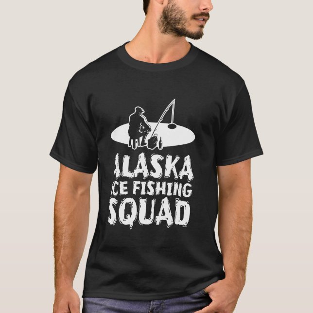 T-shirt Équipe de pêche sur glace d'Alaska (Devant)