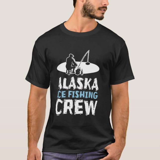 T-shirt Équipe de pêche sur glace d'Alaska (Devant)