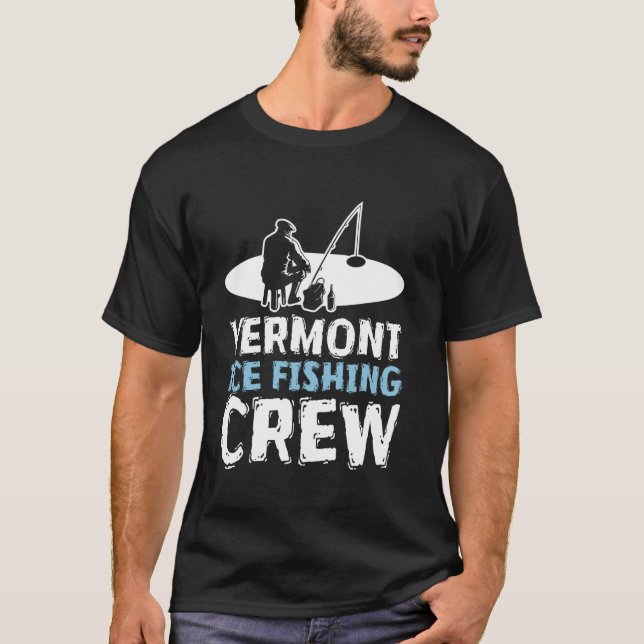 T-shirt Équipe de pêche sur glace du Vermont (Devant)