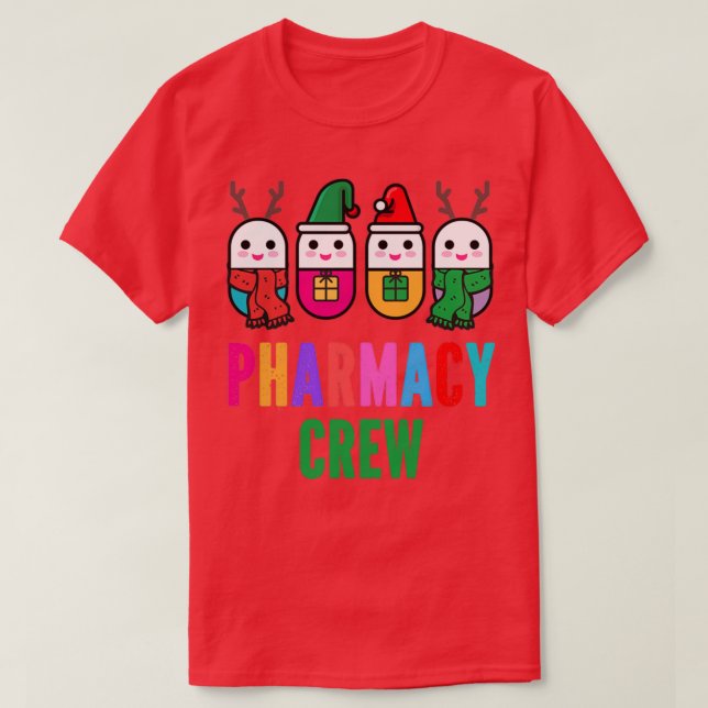 T-shirt Équipe de pharmacie de Noël (Design devant)