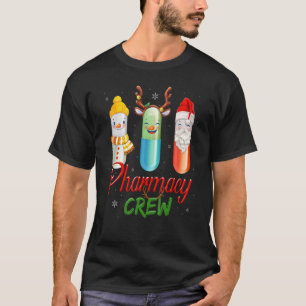 T-shirt Équipe de pharmacie Pilules Pharmacien Noël Vacanc