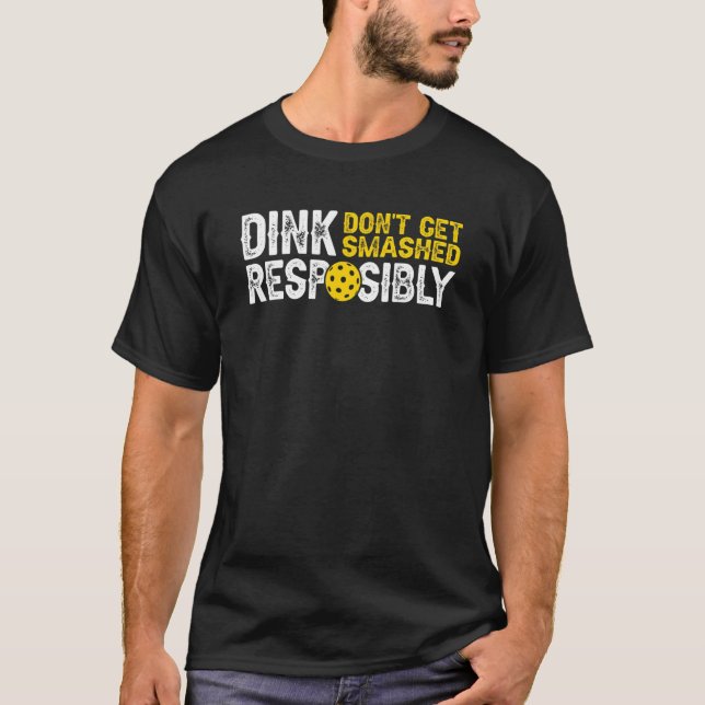 T-shirt Équipe De Pickleball Vêtements Dink Responsable (Devant)
