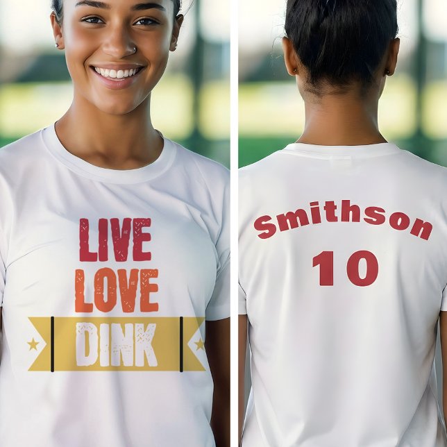 T-shirt Équipe de Pickleball Vivez Amour Dink  (Créateur téléchargé)