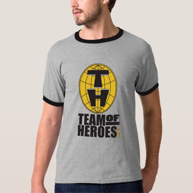 T-shirt Équipe de pièce en t officielle de héros - hommes (Devant)
