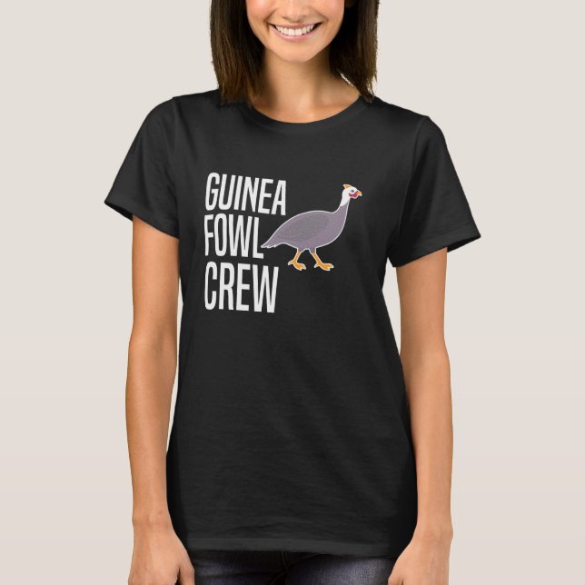 T-shirt Équipe de pintade poulet oiseau (Devant)