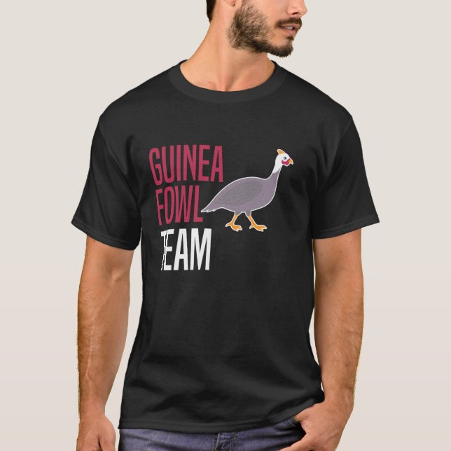 T-shirt Équipe de pintade poulet oiseau (Devant)