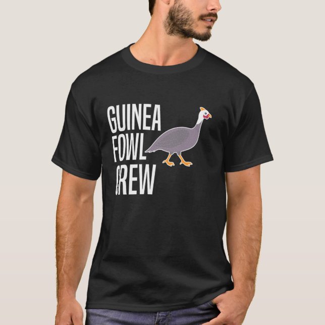T-shirt Équipe de pintades poulets oiseaux (Devant)