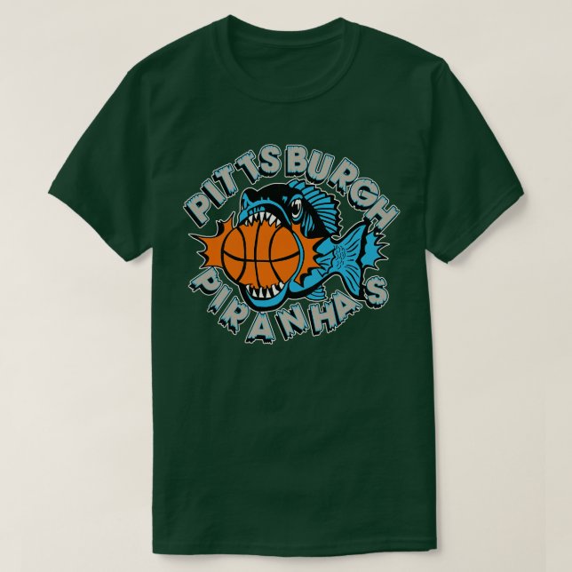 T-shirt Équipe de Pittsburgh Piranhas de basket-ball défic (Design devant)