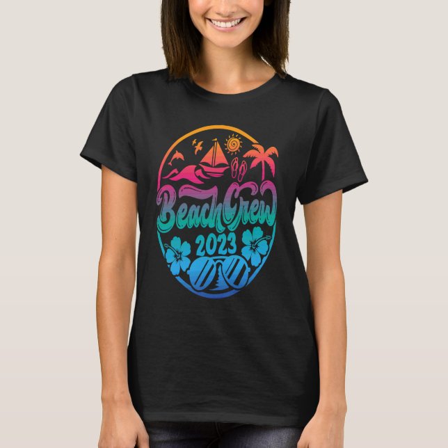 T-shirt Équipe de plage assortie 2023 (Devant)
