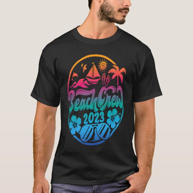 T-shirt Équipe de plage assortie 2023 (Devant)