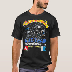 T-shirt Équipe De Plongée De Rhodes Par Waterhoppers