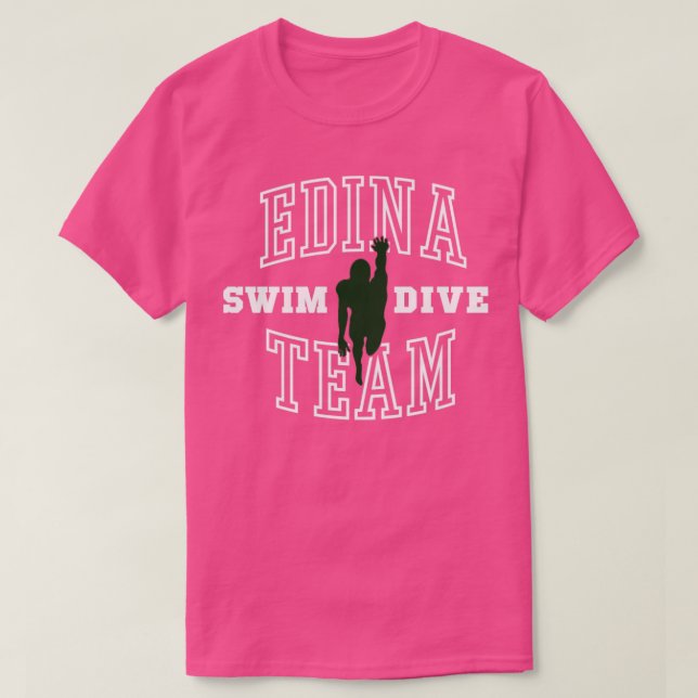 T-shirt Équipe de plongée Edina Swim5 (Design devant)