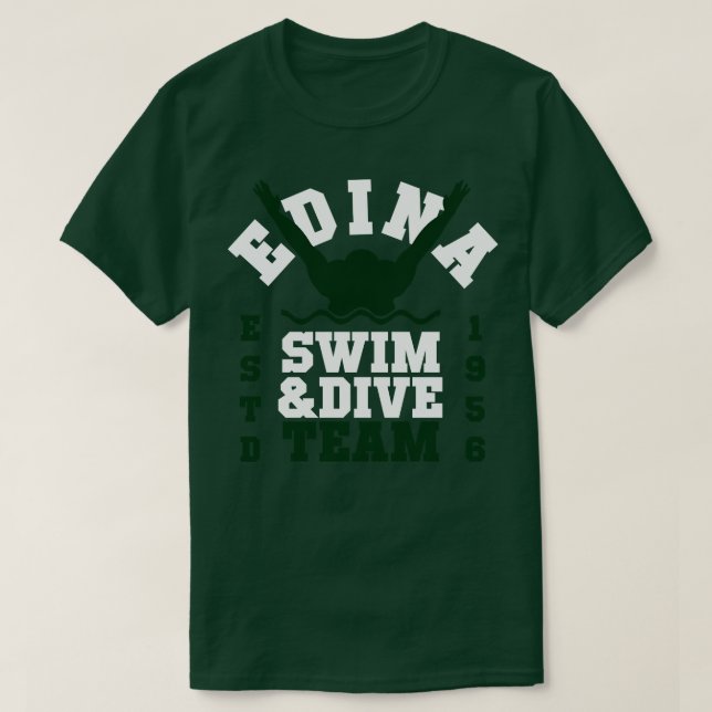 T-shirt Équipe de plongée natation Edina 11 (Design devant)
