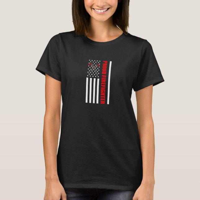 T-shirt Équipe de pompiers correspondante Équipe de pompie (Devant)