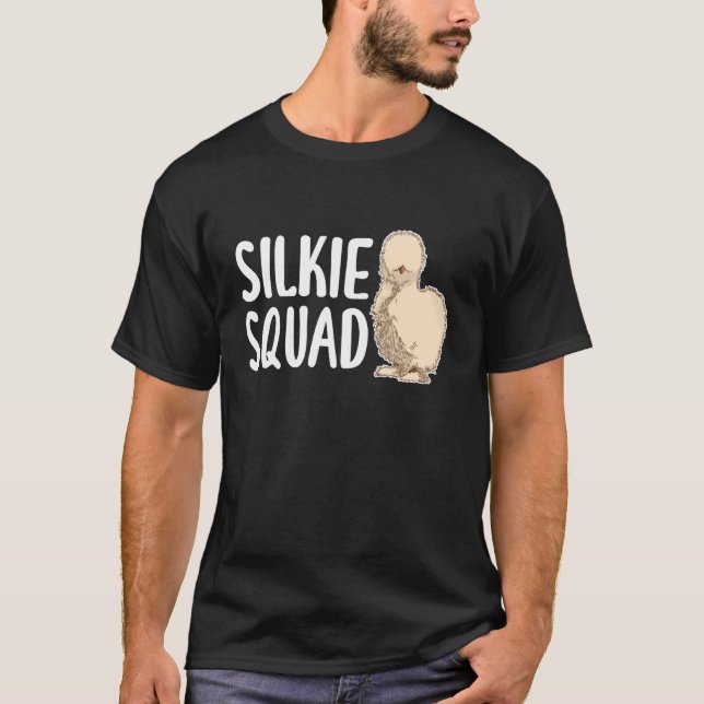 T-shirt Équipe de poules soie à manches longues (Devant)
